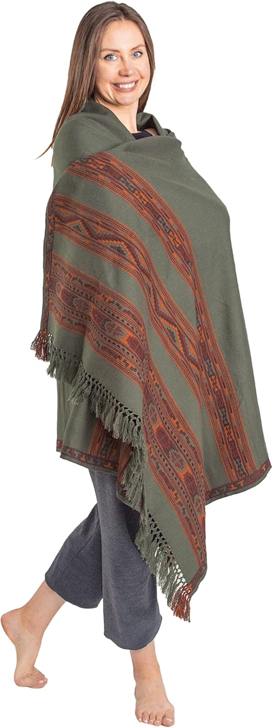 Meditation Shawl or Blanket, Exotic Shawl/Wrap, Oversize Scarf or Stole. Unisex