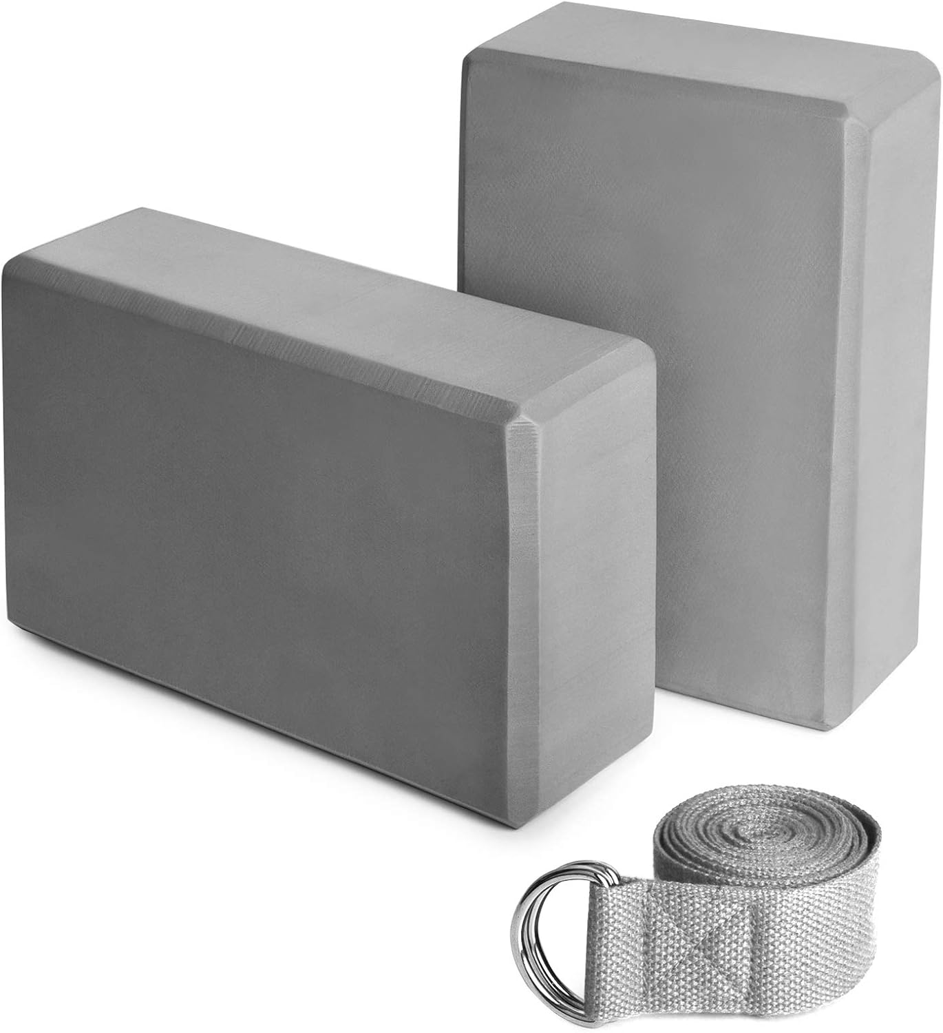 Yoga Blocks Yoga Strap Set EVA Yoga Blocks with Strap for Yoga Pilates Meditation