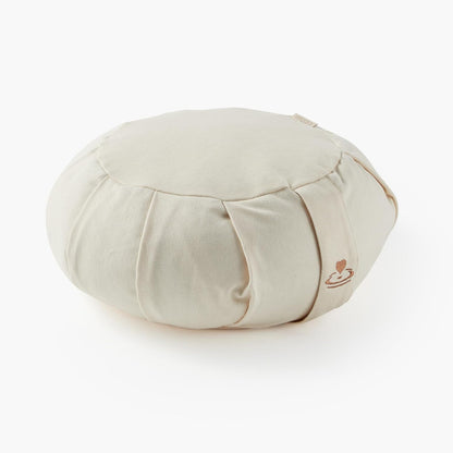 Myga Zafu Yoga Meditation Cushion with Washable Cover - Floor Cushion Pillow with Natural Buckwheat Filling - Soft Round Cotton Design for Meditating or Pranayama Exercises