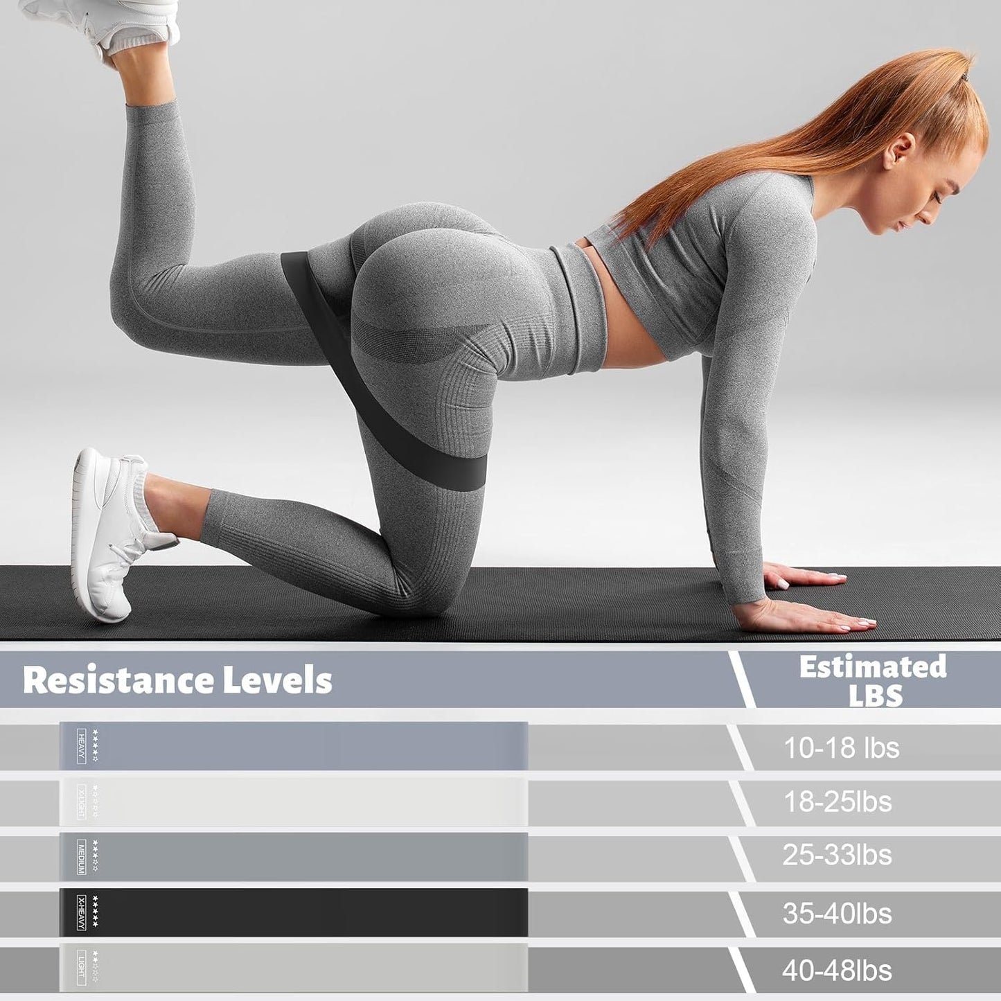 RoundFunny Pilates Ring Circle Set 18 Pcs Exercise Equipment Accessories for Women Workouts Pilates Ball Stretching Strap Magic Circle Yoga Ring Gym Back Bag Resistance Band Anti Slip Socks