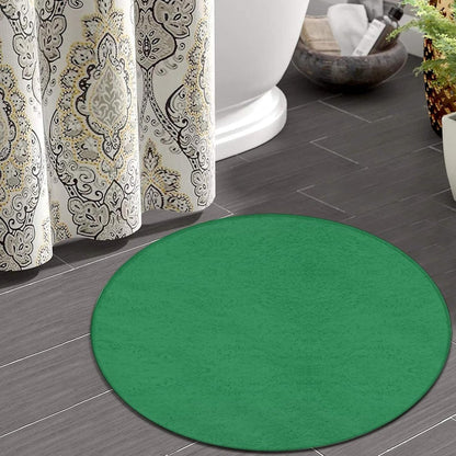Women's Large Home Decor Mat, Soft Round Yoga Carpet, Non Slip Machine Washable Home Office Circle Rug Purple