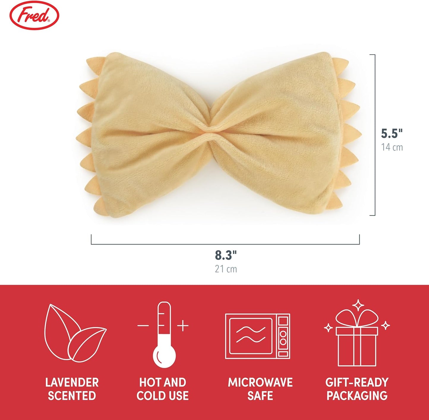 Genuine Fred Comfort Food Eye Pillow, for Hold or Cold Use, Lavender Scented, for Relaxation, Meditation, Headache Relief, Fun and Unique Design