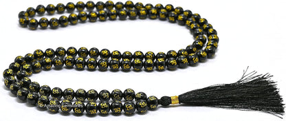 Amazing Gemstone 108 Beads Handmade Mala (Knotted, Rudraksha) - Colors B