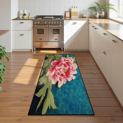 Runner Rug Washable 2x8 Leopard Print Seamless Leopard Skin Fashionable Cheetah Fur Non-Slip Hallway Area Rug Indoor Outdoor Home Decor for Entryway Bathroom Kitchen Carpet Yoga Floor Mat
