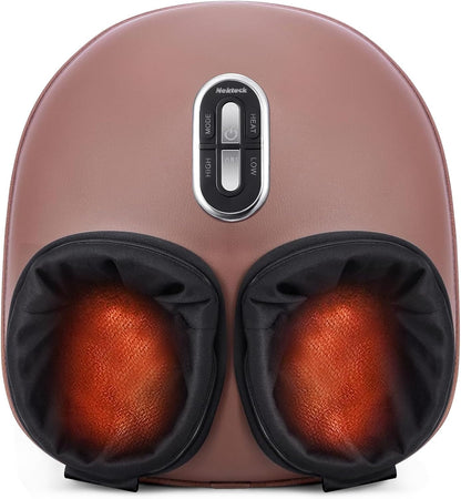 Nekteck Shiatsu Foot Massager with Heat [2026 Upgraded], 3 Modes Deep Kneading Therapy Air Compression, Feet Massage for Plantar Fasciitis, Relaxation Gifts for Men Women Mom Dad Birthday Father's Day