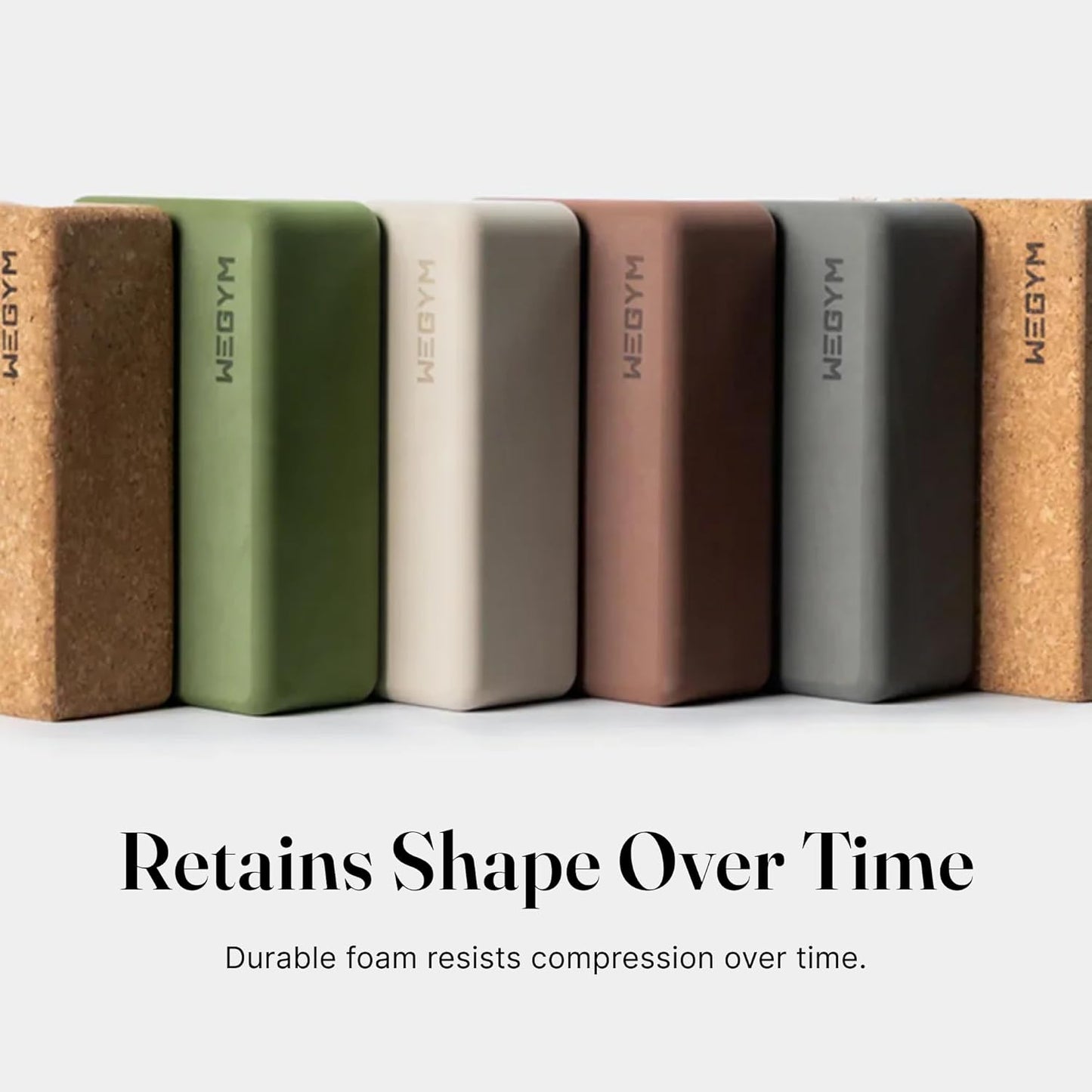 WeGym Yoga blocks with Anti-Slip, Comfortable Grip, Sturdy Sides for Secure Workouts at Home, for Yoga, and Pilate Training