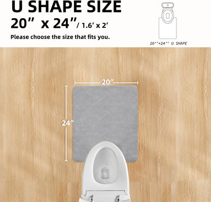 TYUU Bath Mat, Bathroom Rugs Non Slip Washable Thin Absorbent Quick Dry Bath Mat Fits Under Door Bathroom Floor Mat Perfect for Bath, Shower, or Sink 24"x36" Dark Grey
