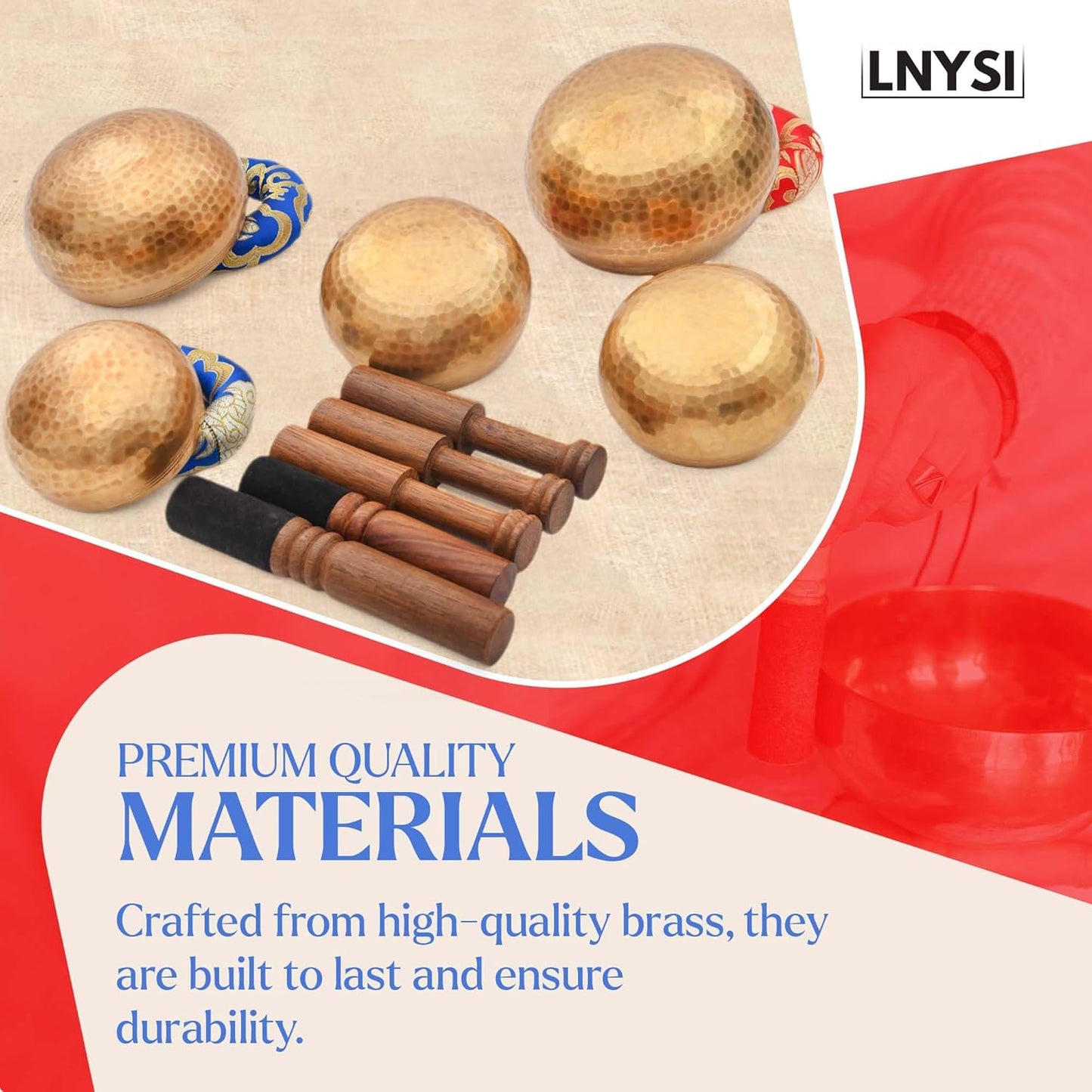 Tibetan Singing Bowl Set - Authentic Cuencos Tibetanos for Sound Healing, Meditation & Chakra Balancing - Includes Cushion, Mallet-Unique Spiritual Gifts for Women and Men (7 Chakra Hand Hammered Set)