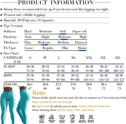 JGS1996 Butt Lifting Leggings for Women Tummy Control Workout Yoga Pants High Waisted Scrunch Booty Gym Tights