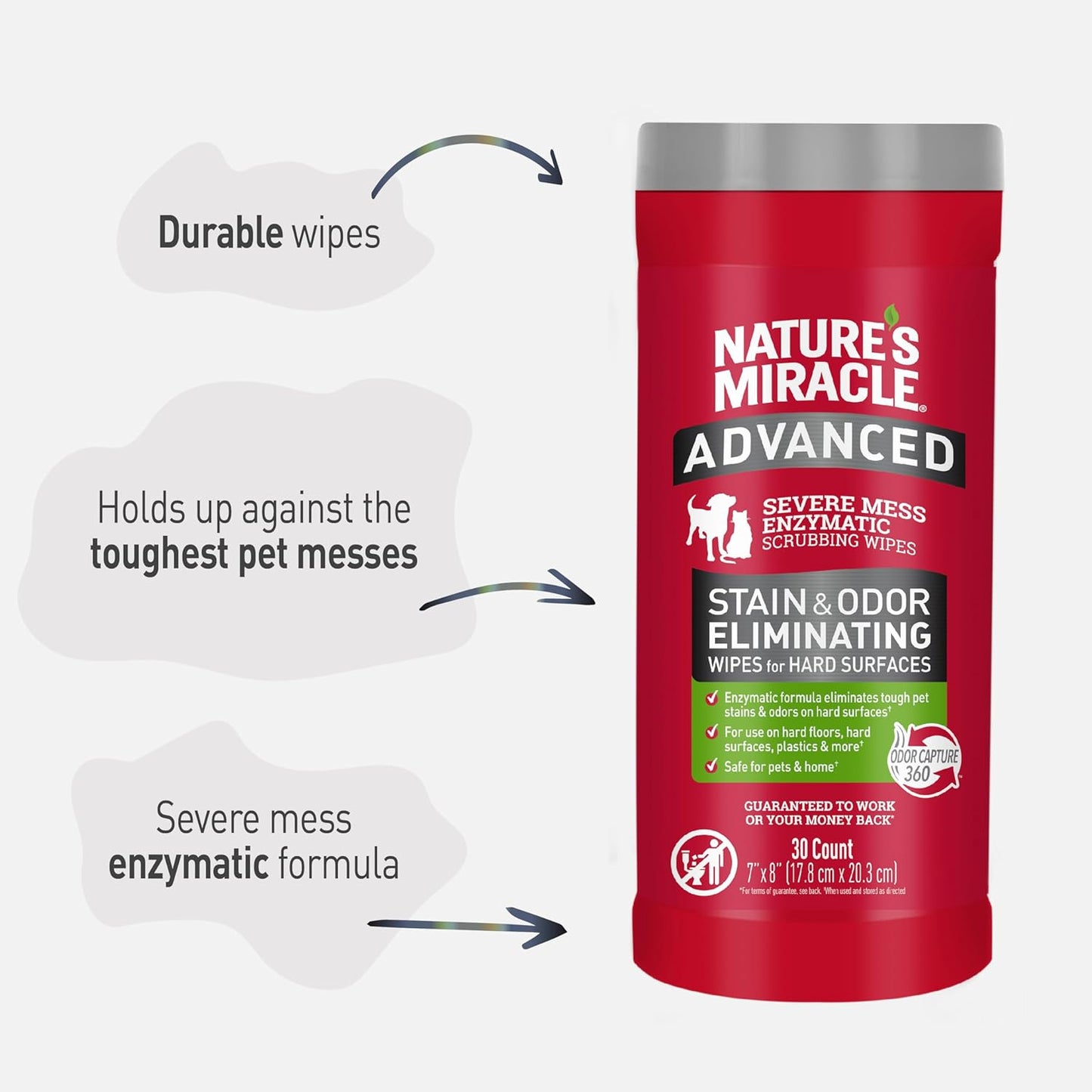 Nature’s Miracle Advanced Stain and Odor Eliminator Dog Spray, Fresh Scent, Severe Mess Enzymatic Formula For Tough Pet Messes, 32 oz