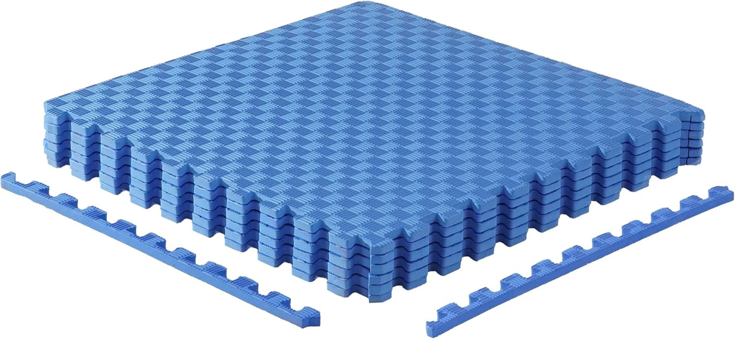 CAP Puzzle Exercise Mats | 1/2” Thick EVA Interlocking Foam Tiles for Home Gym Flooring | Multiple Options