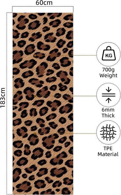 FOLAI Extra Thick Yoga Mat 6mm，pilates mat thick - Non-Slip Exercise Mat for HIIT, Pilates & Home Workouts & Workout with Free Carry Strap