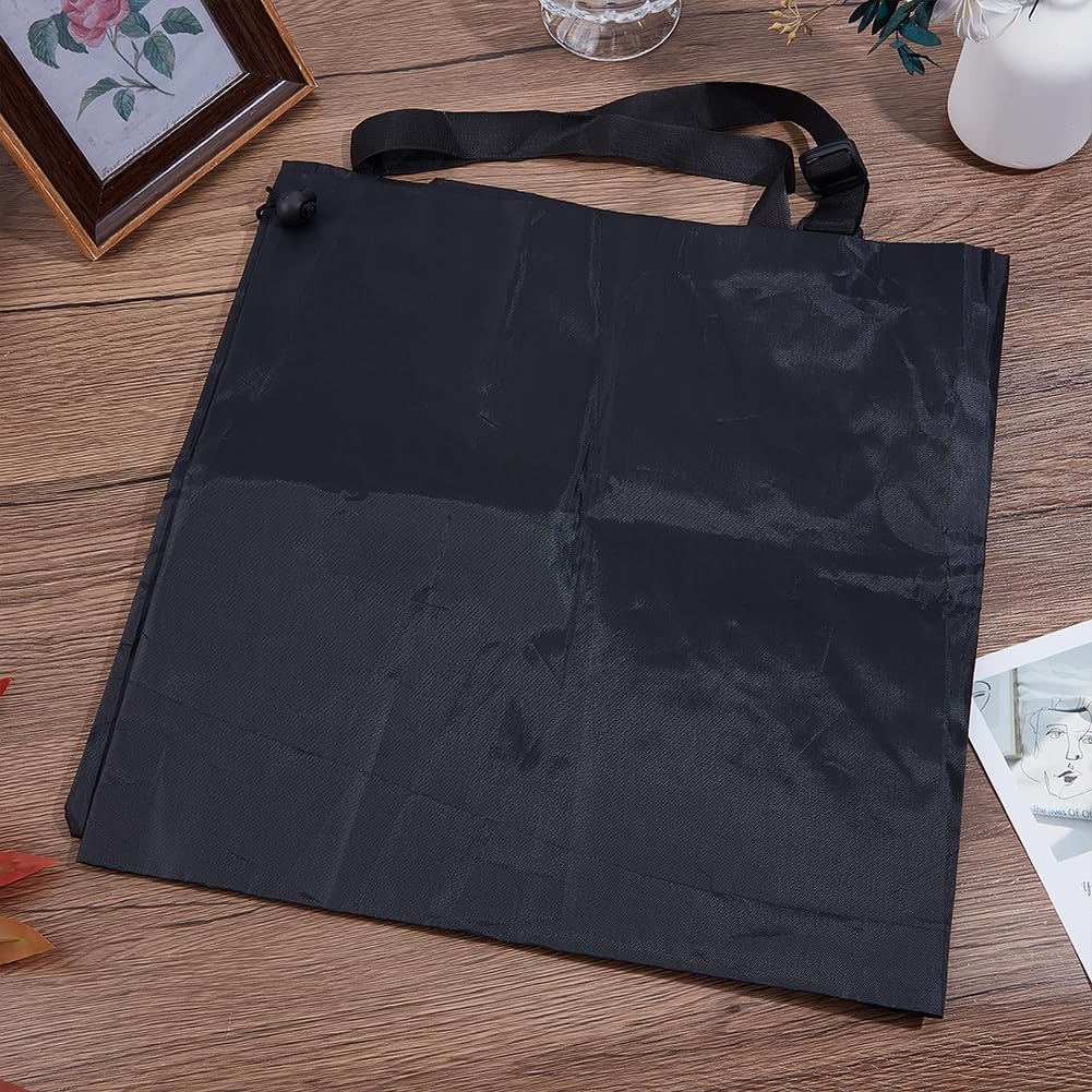 GORGECRAFT Black Protective Carrying Chair Bag 57.1x13.7 inch Big Polyester Camp Chair Replacement Bag with Drawstring Shoulder Strap for Foldable Hammock Yoga Mat Umbrella Tent Rectangle