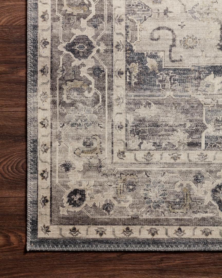 Loloi Hathaway Collection HTH-06 Blush/Multi 2'-6" x 7'-6", .25" Thick, Runner Rug, Soft, Durable, Printed, Modern, Low Pile, Non-Shedding, Easy Clean, Living Room Rug