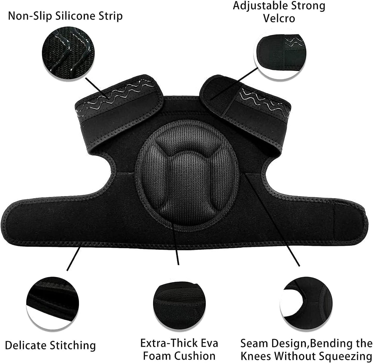 Women Men Knee Pad Suitable for House Working, Floor and Carpet Cleaning, Gardening Maintain, Construction Work, High Elastic Fabric Men Knee Pads Protect Knee Safety