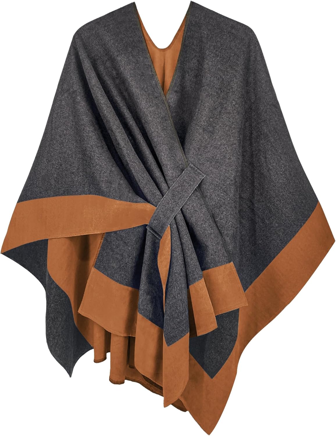 Moss Rose Women's Shawl Wrap Poncho Ruana Cape Open Front Cardigan Shawls for Spring Fall Winter