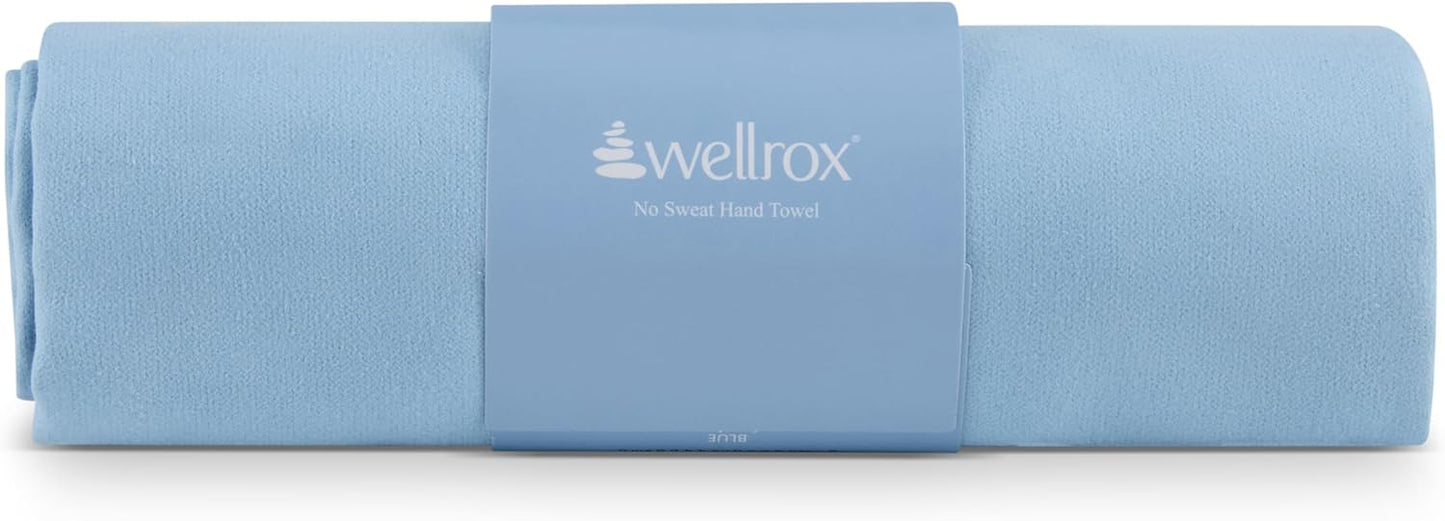 Wellrox Microfiber Yoga Hand Towel – Super Soft, Quick-Dry, Non Slip Yoga Towel for Hot Pilates, Gym & Workouts (26.5" x 16", Lavender)