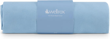 Wellrox Microfiber Yoga Hand Towel – Super Soft, Quick-Dry, Non Slip Yoga Towel for Hot Pilates, Gym & Workouts (26.5" x 16", Lavender)