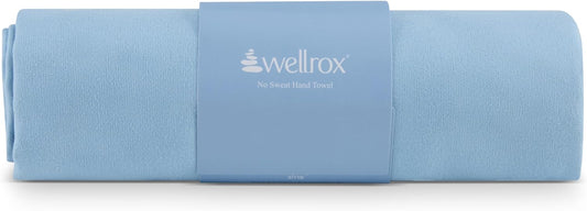 Wellrox Microfiber Yoga Hand Towel – Super Soft, Quick-Dry, Non Slip Yoga Towel for Hot Pilates, Gym & Workouts (26.5" x 16", Lavender)