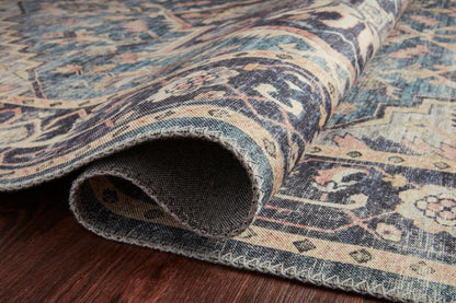 Loloi Hathaway Collection HTH-06 Blush/Multi 2'-6" x 7'-6", .25" Thick, Runner Rug, Soft, Durable, Printed, Modern, Low Pile, Non-Shedding, Easy Clean, Living Room Rug