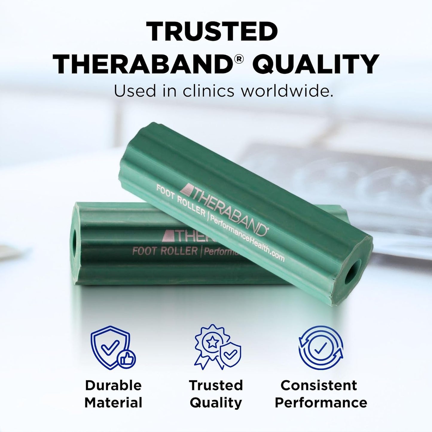 THERABAND Foot Roller for Foot Pain Relief, Massage Ball Roller for Arch Pain, Plantar Fasciitis Treatment, Heel Spurs Reliever, Tired Feet