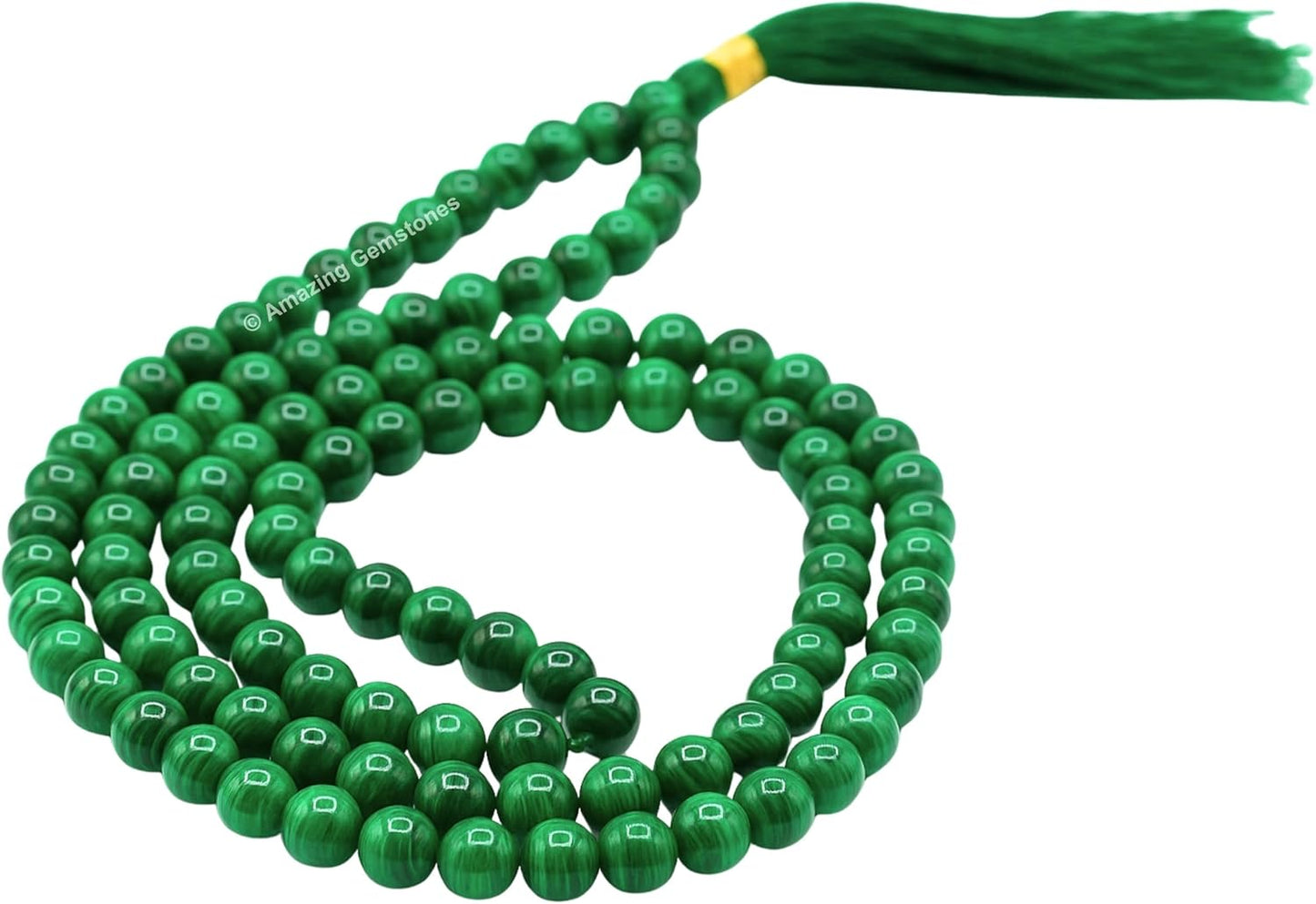 Amazing Gemstone 108 Beads Handmade Mala (Knotted, Rudraksha) - Colors A