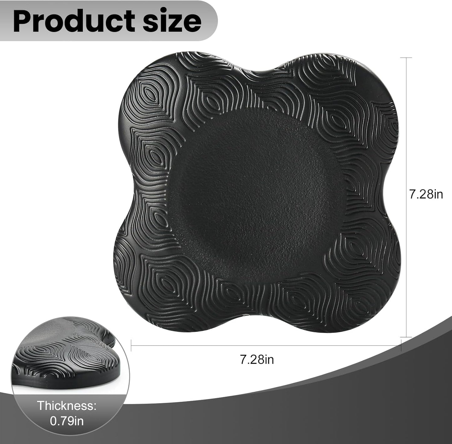 2 Pack Yoga Knee Pads Mat Set - Extra Thick Foam Kneeling Pad Cushion for Knees, Elbows, Wrists, Head - Yoga Essentials for Women Men, Non-Slip Pilates, Meditation, Floor Workouts