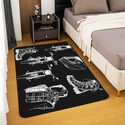 Feelyou Dirt Bike Area Rug 3x5 Kids Extreme Sports Green Honeycomb Living Room Rugs for Bedroom Boys Girls Teens Racing Motocross Rider Decorative Carpet Rug Non-Slip Motorcycle Indoor Floor Mat