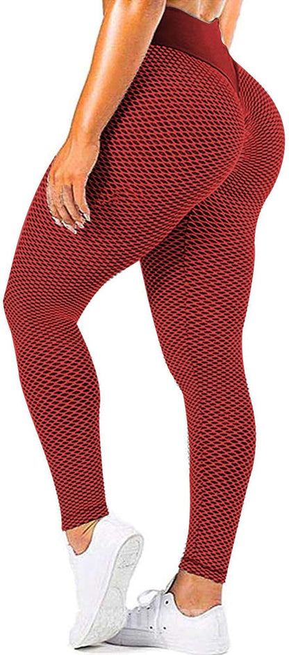JGS1996 Butt Lifting Leggings for Women Tummy Control Workout Yoga Pants High Waisted Scrunch Booty Gym Tights