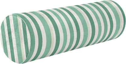 Yoga Bolster Pillow Round Neck Roll Pillow Bed Round Pillow for Baby Cylinder Decorative Pillow Bolster Pillow Covers with Zipper Gold Stripe
