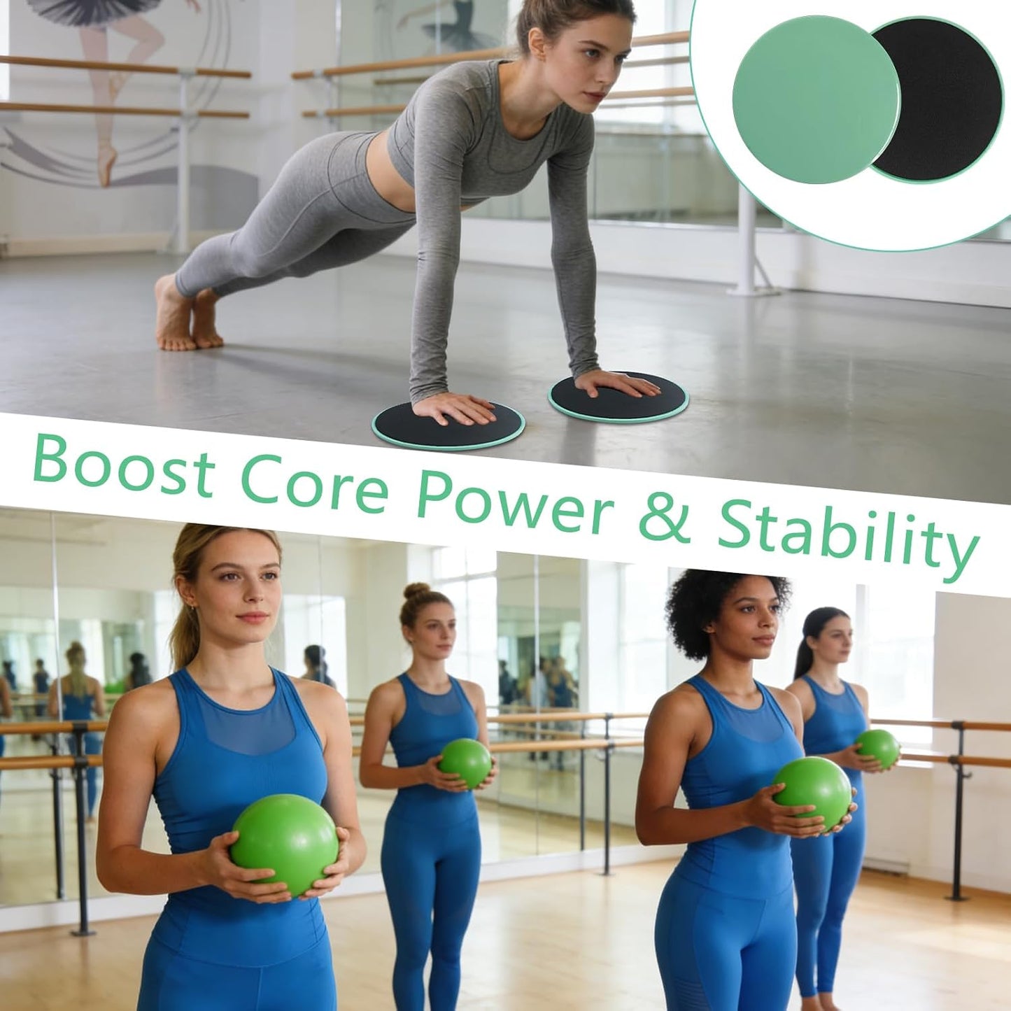 Pilates Kit for Home Workouts – Pilates Equipment Set with Ring, Ball, Resistance Bands, Pilates Accessories, Pilates Essentials Kit for Women, Pilates Sets for Home Exercise