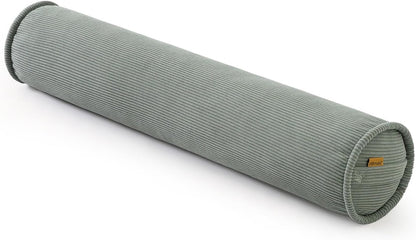 Corduroy Body Pillow, Round Bolster Cylinder Pillow for Adults, Soft Long Support Pillow for Bed & Sofa, Removable Washable Cover,59 x 7.87 Inches,Peacock Blue