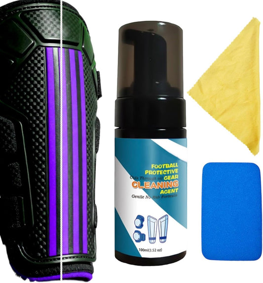 Soccer Glove Cleaner | 100ml Sports Gear Odor Remover Foam | Boxing Gear Freshener | for Shoes Work Boots Clothing Helmet Pads Yoga Mats Hockey Baseball Football