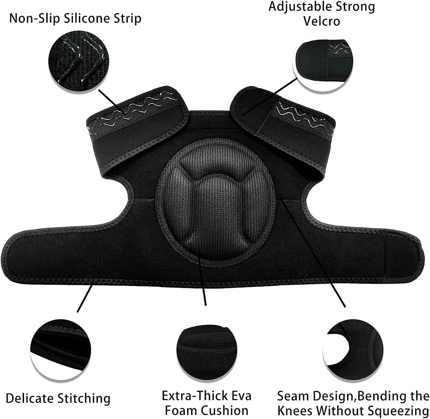 Women Men Knee Pad Suitable for House Working, Floor and Carpet Cleaning, Gardening Maintain, Construction Work, High Elastic Fabric Men Knee Pads Protect Knee Safety