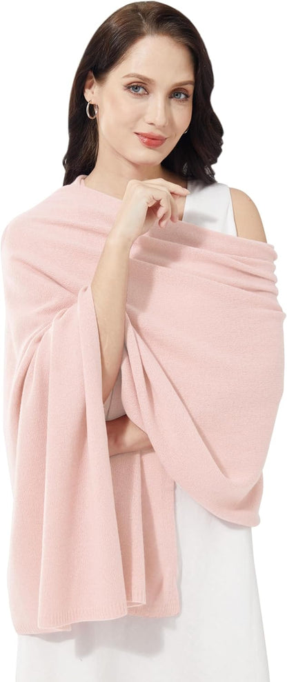 Soft Cashmere Blend Wrap Chic Scarf Stole for Women Wayfarer Travel Extra Large 87"x28" - Colors A