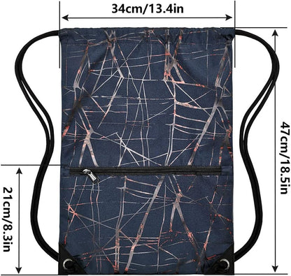 HOLYLUCK Drawstring Backpack Bag Sport Gym Sackpack - Colors A