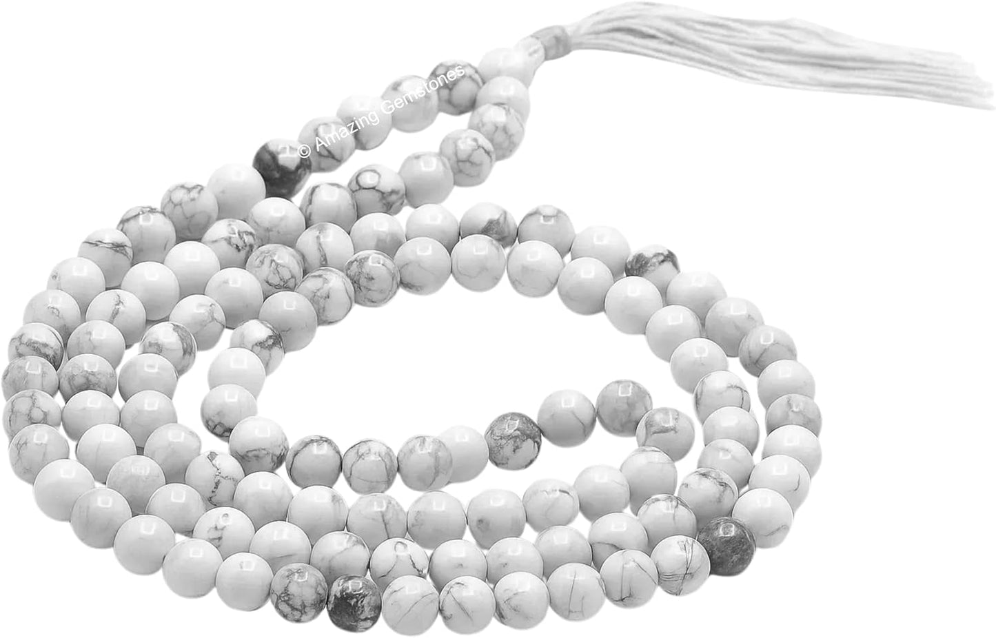 Amazing Gemstone 108 Beads Handmade Mala (Knotted, Rudraksha) - Colors B
