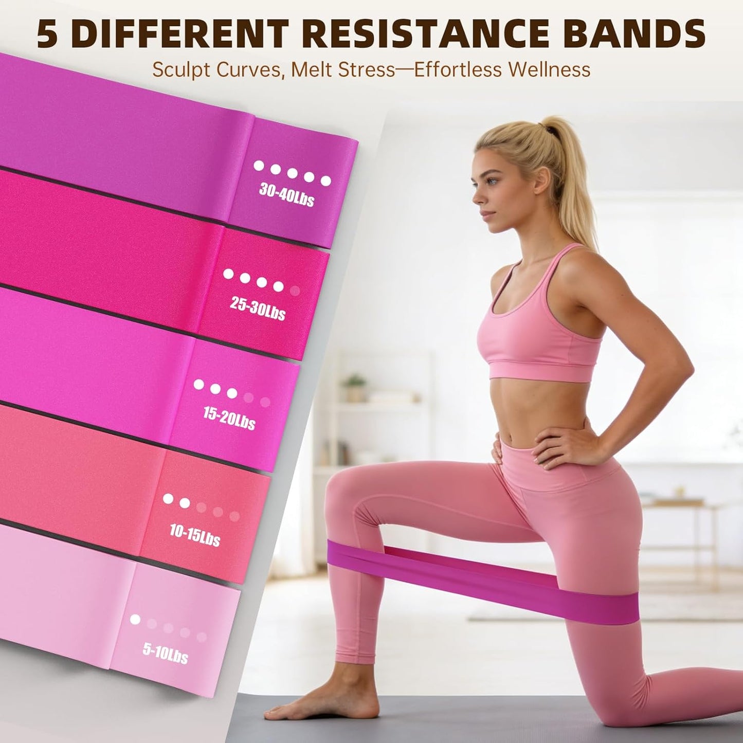 Uyittour 16PCS Pilates Kit, Home Pilates Workout Kit with Ankle Weights, Pilates Ring and Ball Set for Women, Pilates Equipment with Resistance Bands, Core Sliders & Socks for Starter Home Workouts