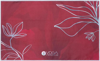 yogadesignlab Hand Towel Microfiber Size 15" x 24" Yoga Towel Yoga Rug Sports Training Towel (Iris)