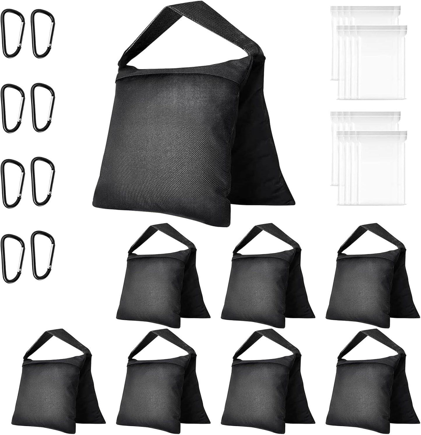 EMART Upgraded Heavy Duty Sandbag, Photo Video Studio Weight Bag Saddlebag Design for Photography Light Stand Tripod, Umbrella Base, Camping, Pop up Tent, Fishing Chair - 6 Pack