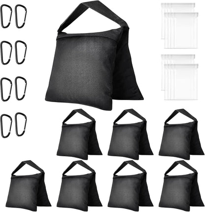 EMART Upgraded Heavy Duty Sandbag, Photo Video Studio Weight Bag Saddlebag Design for Photography Light Stand Tripod, Umbrella Base, Camping, Pop up Tent, Fishing Chair - 6 Pack
