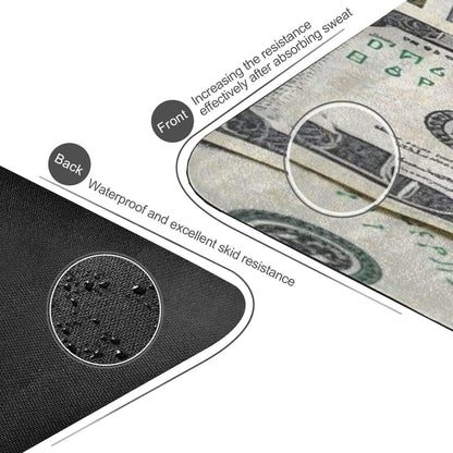 Dollar Cash Rich printed foldable yoga mat for travel For hot yoga, natural rubber non slip, with yoga mat storage tapete para ejercicio 71x26 inches