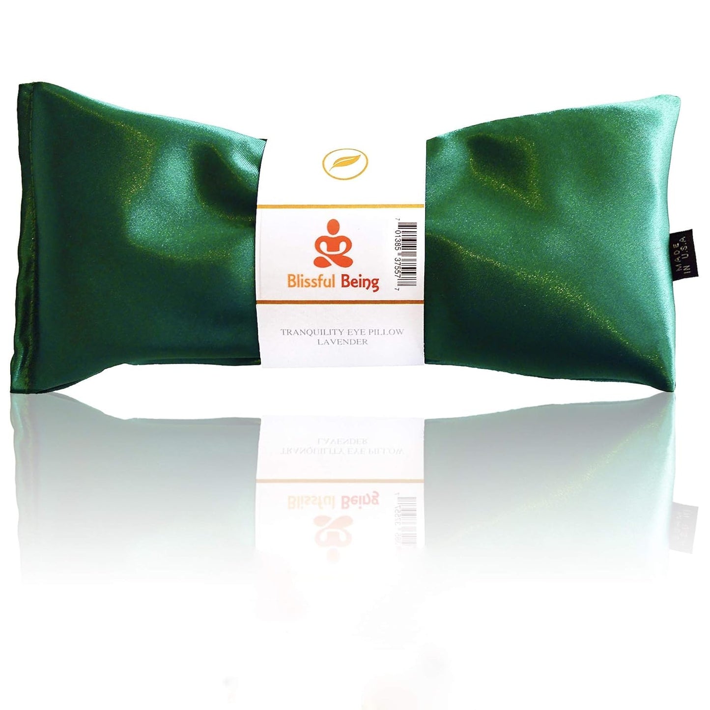 Lavender Eye Pillow | Hot or Cold Weighted Satin Eye Mask Perfect for Sleeping, Yoga, Meditation | Gifts for Women, Birthday, Teachers | Natural Herbal Relaxation | Made in USA (Aqua)