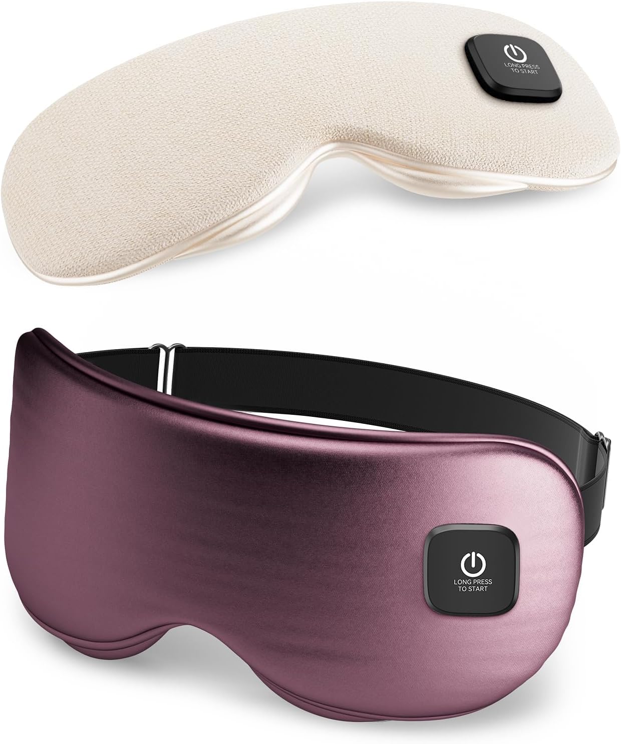 Heated Eye Mask - Cordless Eye Mask for Dry Eyes, FSA-HSA Eligible, Eye Relief, Improved Sleep, Washable Eye Heating pad for Travel and with Replaceable Shell