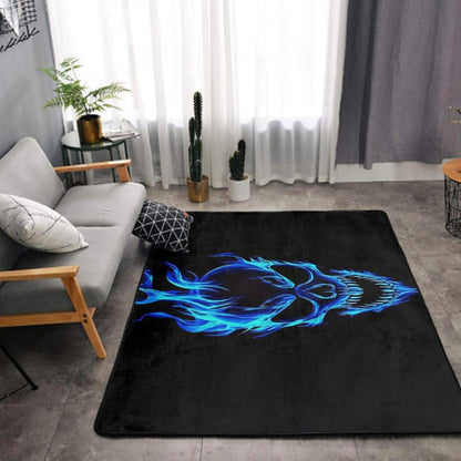 Comfortable Memory Foam Area Rugs with Anti-Skid Rubber Backing, Gold Freemason Freemasonry Masonic Yoga Mat Indoor Entryway Mat for Bedroom Livingroom Sitting Room Home Art