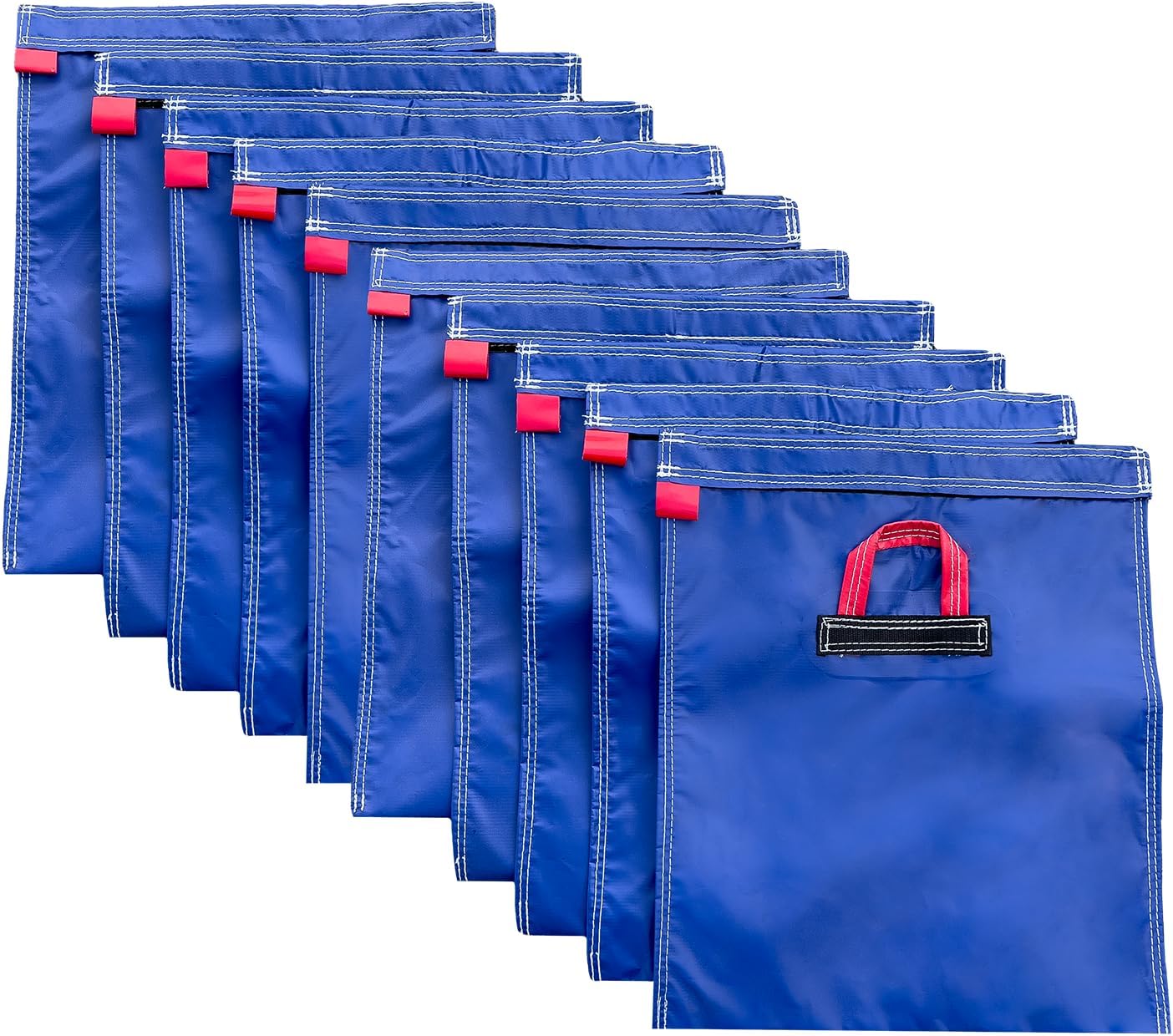 Hullaballoo Durable Vinyl Sand Bags, Outdoor Indoor Anchor Safety Product for Inflatable Bounce House, Water Slides, Canopies and Tents, Holds 50 Pound Capacity, 4 Pack