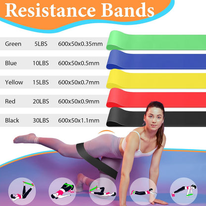 Soulchen 14 Pcs Yoga Pilates Equipment for Women Include Abdominal Roller Wheel 26 Inches Pilate Ball with Pump Exercise Resistance Bands 9.8 Inches Fitness Balls for Home Office Gym Fitness