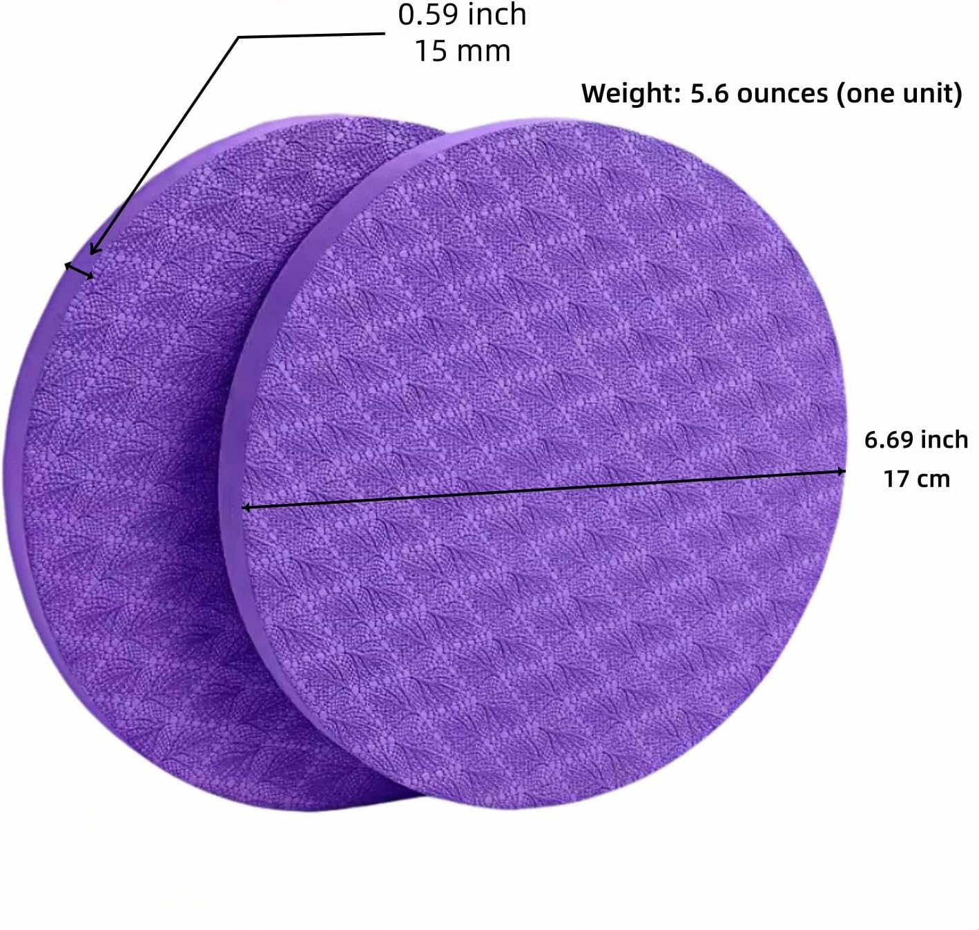 2-piece set yoga knee pads and exercise mats - super thick anti slip support for thick boards, gardening, push ups, knees, Pilates, and floor exercises - knees, elbows, wrists