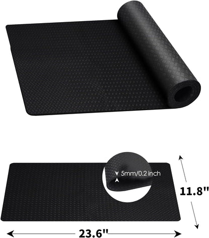 Stepwaver Walking Pad Mat for Carpet, Treamill Mat for Hardwood Floors, High Density, 0.2" Thickness, Folable, Floor Protection Mats for Bike, Elliptical, Treadmill