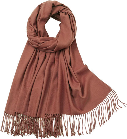 RIIQIICHY Women's Scarf Pashmina Shawls and Wraps for Evening Dress Bridesmaid Wedding Bridal Winter Warm Long Large Scarves